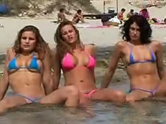 Lot Of Girls In Bikini On The Beach .. bikini  