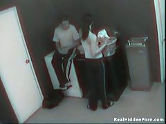 Couple In A Public Laundry Room Are .. public  