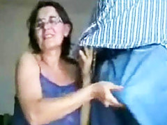 Amateur Mom In Glasses Teasing The W.. webcam tease mom