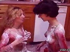 Two Hot Bitches Play With Syrups   