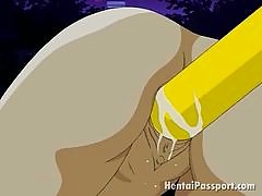 Lusty Hentai Babe Getting Pussy Dild.. pussy outdoor hentai