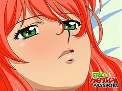 Fiery Red Haired Hentai Seductress G.. pussy licking hentai