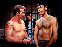Captain Kirk and spock  on quests for life and the persuit of Vagina 
