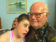 Horny Grandpa Comforts A