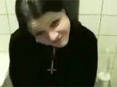 Hot Emo Blowjob In A Public Toilet toilet blowjob 