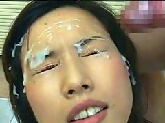 Asian Girl Cum 2 facial cumshot cum