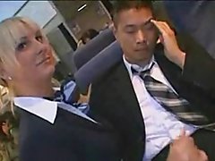 Airhostess Giving Blowjob To