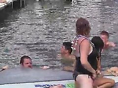 Crazy Party Girl Home Video on the Lake pt 1