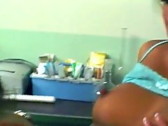 Horny Asian babe goes to the doctor for sex
