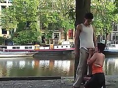 Blowjob On The Street Of AMSTERDAM