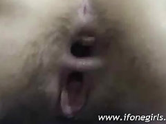 Hairy teen gets her ass fingered. This hairy sluts gets her ass stuf..