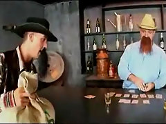 Bubble butt brunette fucked at the saloon
