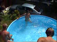 MILF takes on a bunch of guys at a pool Part 6 