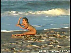 Nude Beach Yoga by Anahi Flores