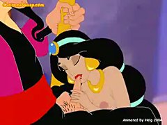 Princess Jasmine gets fucked by bad Wizard