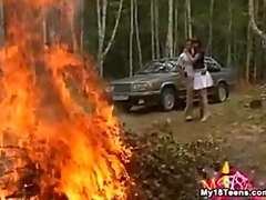 Sex In The Forest Of Lost Soul riding blowjob