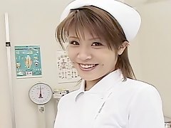 asiatique, chaud, infirmière, japonais