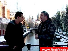 Tourist guy visiting amsterdam for having sex