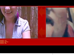surprise cumshot, webcam, facial