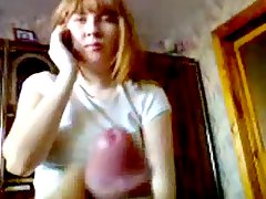 Russian Teen Gerl with telefone