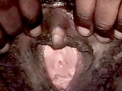 neger, sort, store klitoris