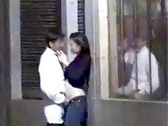 couple in street voyeured