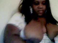 BBW showing gigantic boobs on webcam