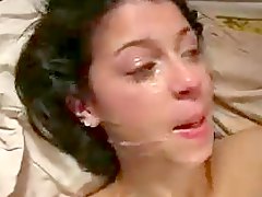 gangbang for Alexa and cum face covering 