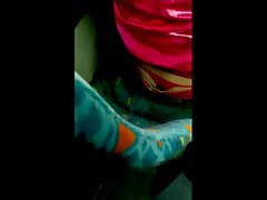 Thong Slip - Spanish girl in the bus wearing Red Thong - 