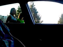 Rus Public FLASH Car Watching GIRLS - NV 