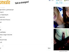 Omegle 87 (2 giggly cousins lo