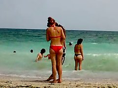 strandhuis sexy moeder, amateur