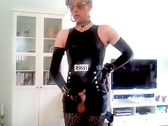 shemale tgirl, leather, tranny, transsexual, sexy