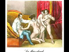 toon erotic-art, cartoon, group-sex, vintage