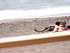 espionne couple à la plage publique sexe amatriçe