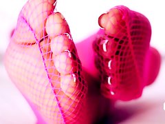 Darla - Sexy French Pedi in Hot Pink Stock
