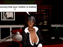 lesbian cartoon, interracial
