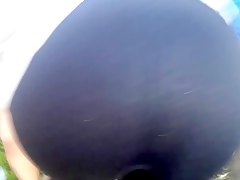 my thick girl bending over with black spandex