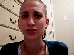 Teen sets up her webcam for humiliation talk