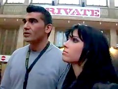 Remarkably beautiful girl fucked in public place 