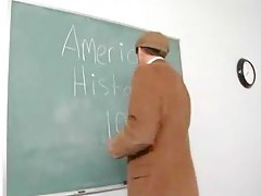 Busty blonde student fucked by teacher