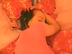Sleepy girl woken up to fuck hard