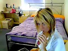 amateur webcam, masturbating, slut, blonde, nurse, teen