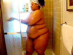 Black BBW wet and sexy in the 