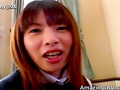 Hot busty asian gets her tits licked
