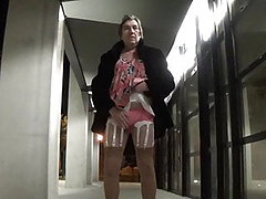 transgender travesti anal dildo road outdoor 