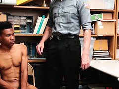 interracial black, uniform, police