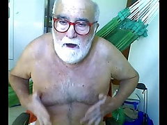 masajes webcam, masturbación, abuelo, haciendo una paja
