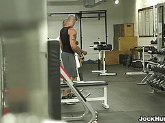 musclée salle de gym, anal, latines