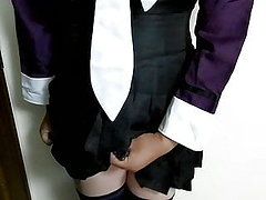 masturbazioni casa giapponese, calze velate, transvestite